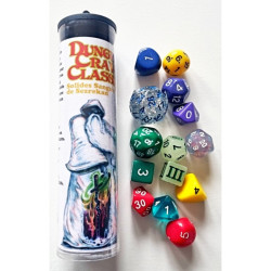 Dungeon Crawl Classics : Set 14 dés  Sezrekan (multicolores) - Akileos - Board game | IPA Gameshop