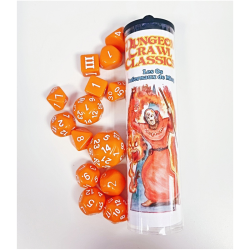 Dungeon Crawl Classics : Set 14 dés Ming (oranges)