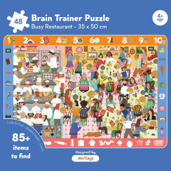 Busy Restaurant Brain Trainer Puzzle - Moritoys - Board game | IPA Gameshop