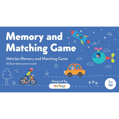 Memory and Matching Game : Vehicles