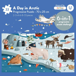 A Day in Arctic Puzzle - Moritoys - Board game | IPA Gameshop