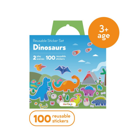 Reusable Sticker Set : Dinosaur