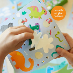 Reusable Sticker Set : Dinosaur