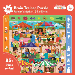 Farmer’s Market Brain Trainer Puzzle - Moritoys - Board game | IPA Gameshop