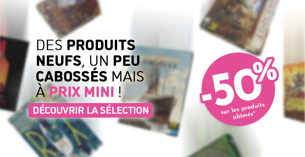 Des produits neufs, un peu cabossés mais à prix mini !